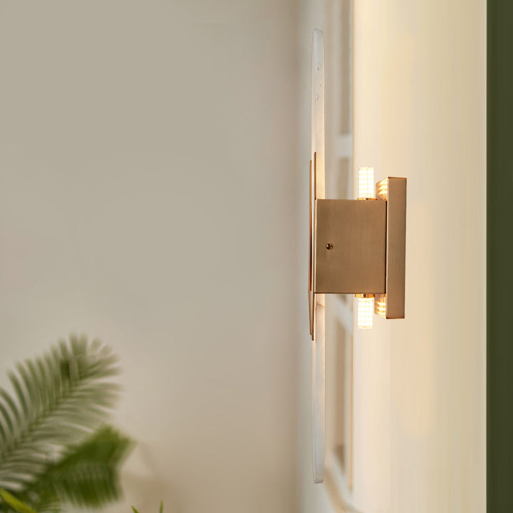 Alabaster Elegance Backplate Sconce - Elegant Alabaster Design with Stunning Finishes - Perfect for Bathroom Sconce