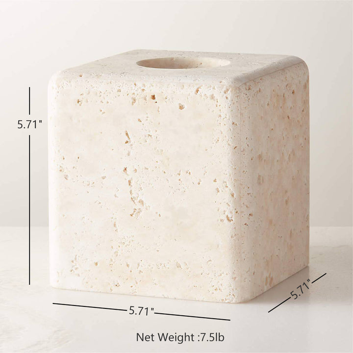 Nature's Touch Travertine Bath Accessories with Organic Edge and Unique Variations for Rustic Bathroom Decor