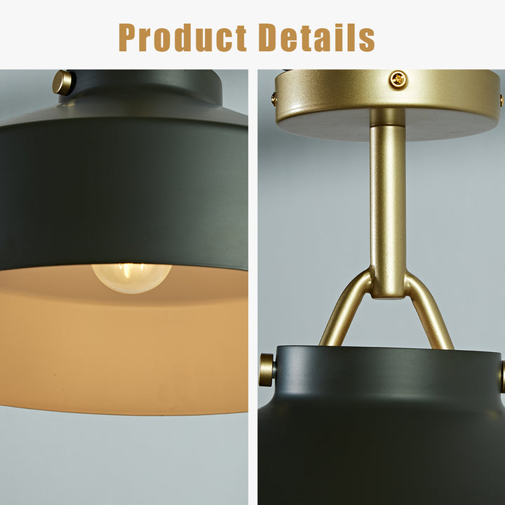 Flexillum Living Room Flush Mount 16" - Sleek Design with Angular Details, Versatile Placement, and Dimmer Switch Compatible - Perfect for Living Room, Ceiling Lamps for Living Room, and Lounge Lights Ceiling