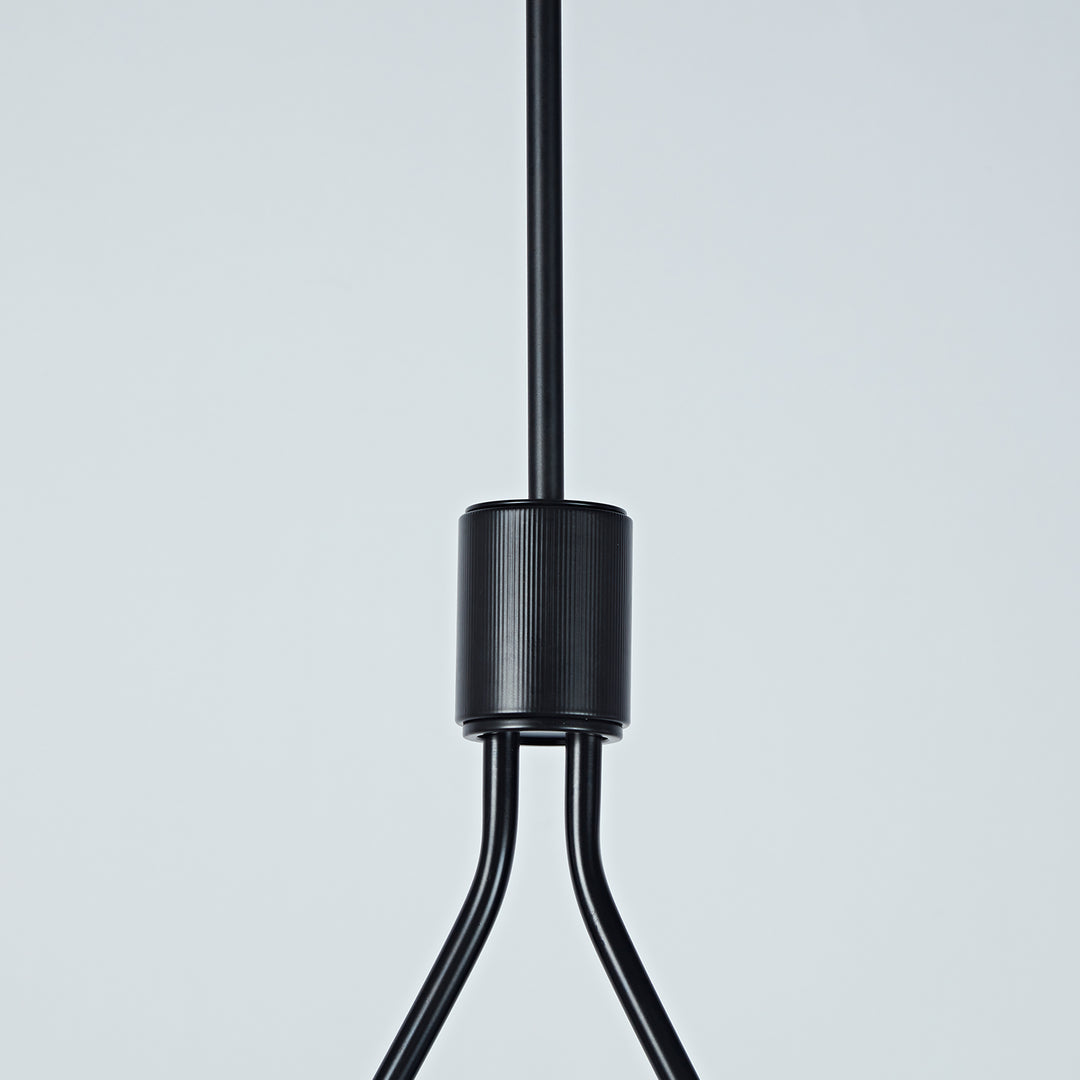 Minimalist Elegance Architectural 2-Light Tapered Pendant: Angular and Minimalist Design for Dining, Bedroom, and Living Room Illumination