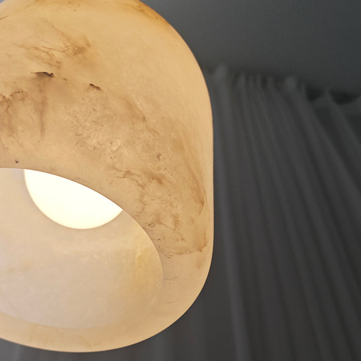 Alabaster Creative Square Pendant Light - Elegant Alabaster Lighting Fixture for Modern Home Decor