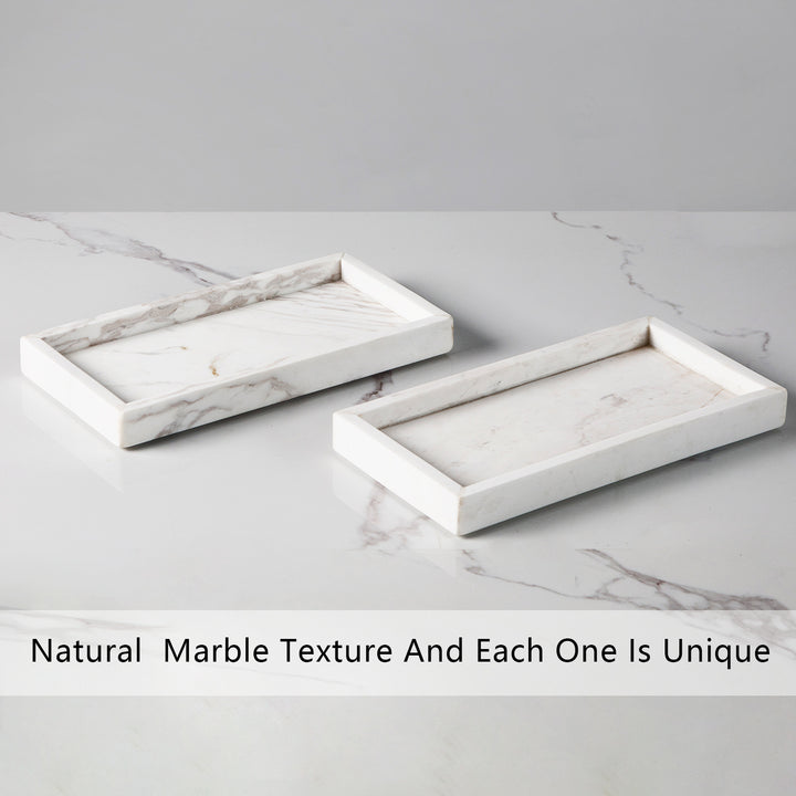 Polished Arabascato Marble Bath Accessories with Stainless Steel Pump - Elegant Decor for Marble Bathrooms, Featuring Unique Veining