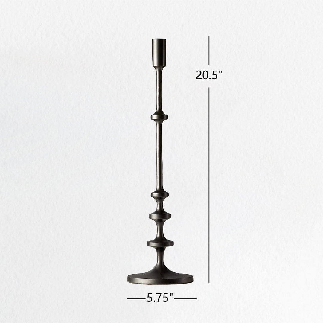 Modern Aluminum Taper Candle Holder with Powdercoated Finish - Elegant Candle Stand for Home Decor, Perfect for Living Room and Dining Room