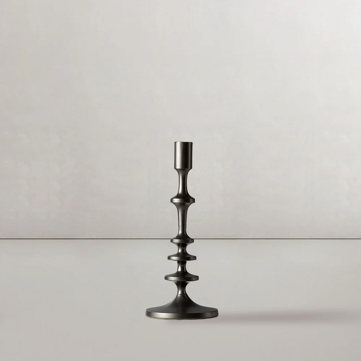 Modern Aluminum Taper Candle Holder with Powdercoated Finish - Elegant Candle Stand for Home Decor, Perfect for Living Room and Dining Room