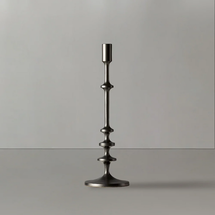 Modern Aluminum Taper Candle Holder with Powdercoated Finish - Elegant Candle Stand for Home Decor, Perfect for Living Room and Dining Room