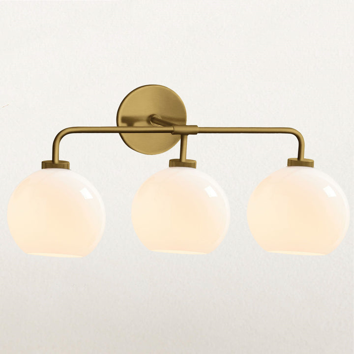 Blown Glass Steel Frame Triple Sconce Collection - Stylish Glass Sconce Options, Bathroom Sconces