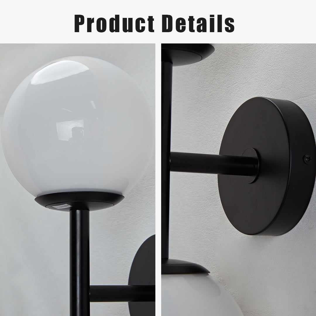 Fiberglass Glow Double Wall Sconce: Cast Fiberglass with White Textured Finish and Pewter/Gold Accents for Kitchen, Bathroom, Outdoor