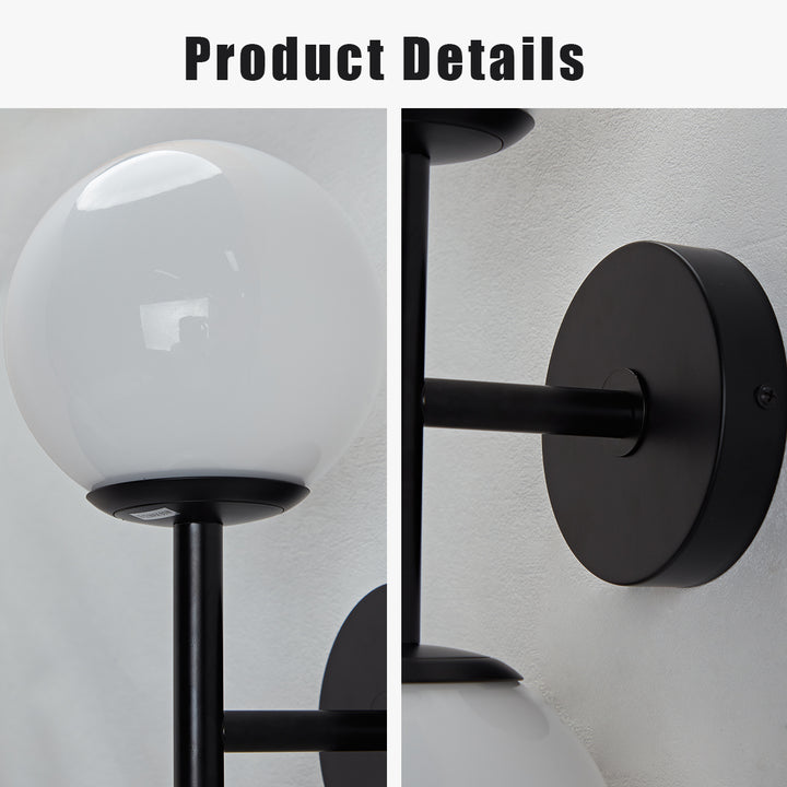 Fiberglass Glow Double Wall Sconce: Cast Fiberglass with White Textured Finish and Pewter/Gold Accents for Kitchen, Bathroom, Outdoor