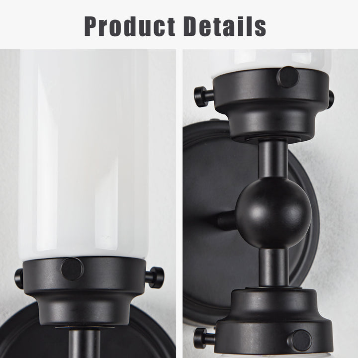 Spherical Steel Sconce - Modern Silhouette with Steel Construction and Spherical Detail - Stylish Bathroom Wall Lights and Contemporary Bathroom Sconces Modern
