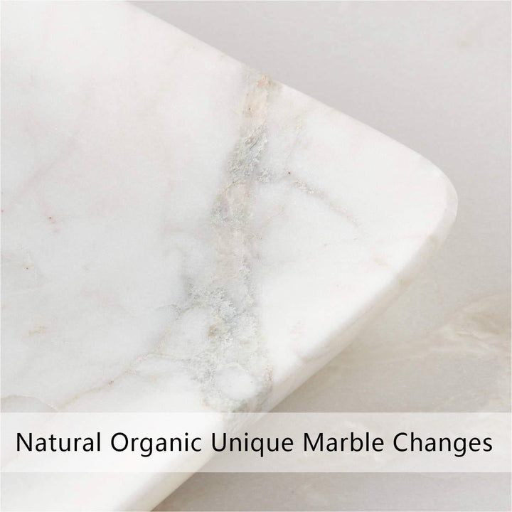 NeatEssence Marble Bath Accessories with Unique Design and Honed Smooth Finish for Elegant Bathroom Decor