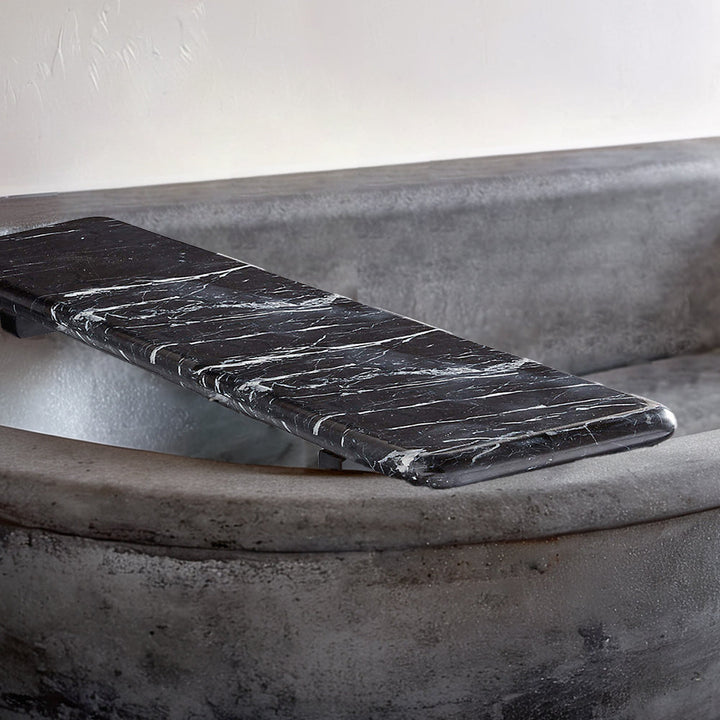 Handcrafted Black Marquina Marble Bath Accessories - Unique and Chic Bathroom Supplies for Elegant Decor