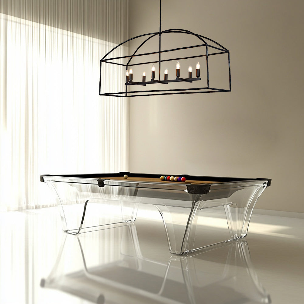 ForgeCurve Dining Chandelier - Modern Hand-Forged Chandelier with Organic Curves Suitable for Dining Room And Living Room