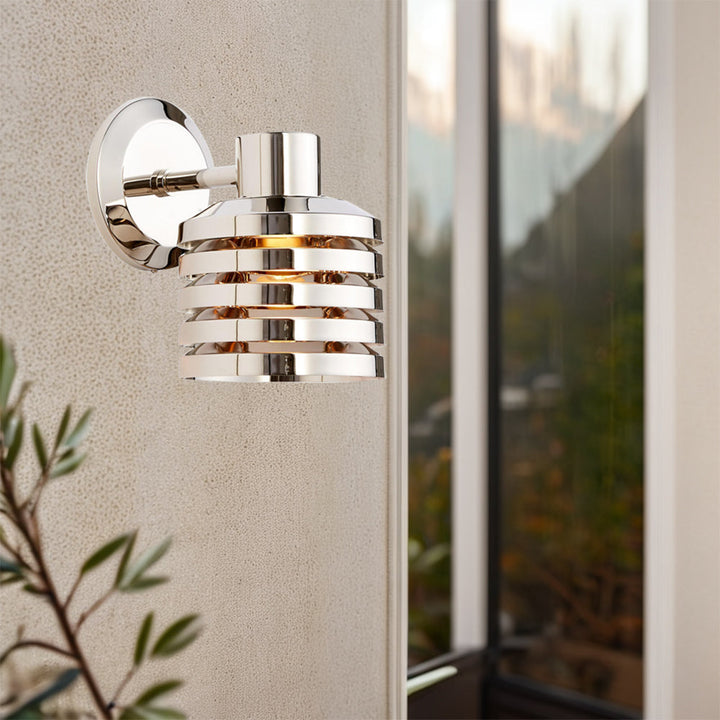 Illuminate Brass Louver Sconce - Adjustable Dimmable Wall Light Fixture-Perfect for the Living Room and Outdoors