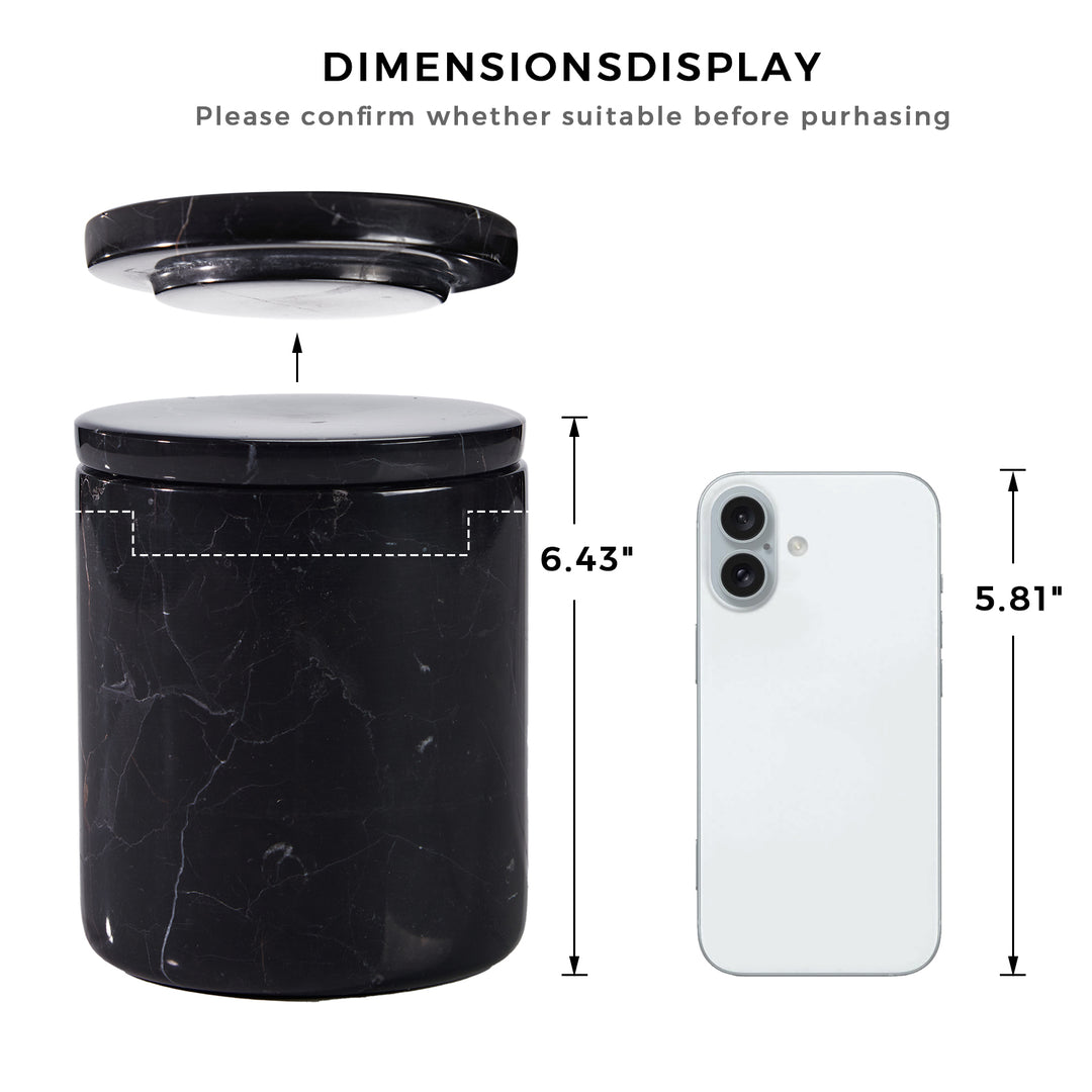 Handcrafted Black Marquina Marble Bath Accessories - Unique and Chic Bathroom Supplies for Elegant Decor
