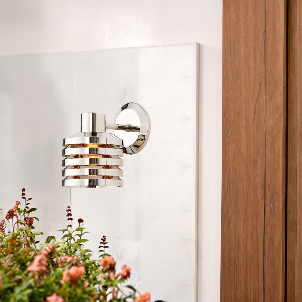 Illuminate Brass Louver Sconce - Adjustable Dimmable Wall Light Fixture-Perfect for the Living Room and Outdoors