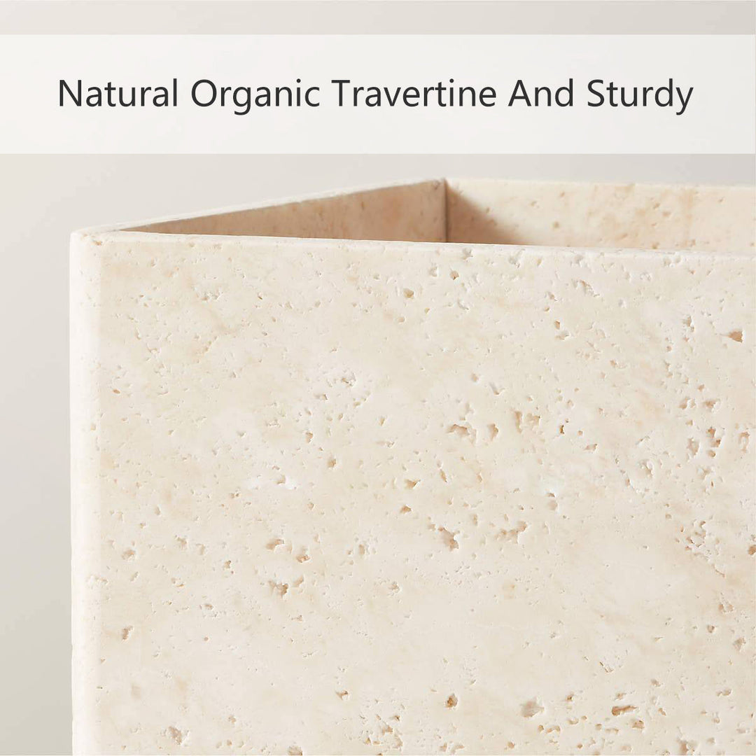 Nature's Touch Travertine Bath Accessories with Organic Edge and Unique Variations for Rustic Bathroom Decor