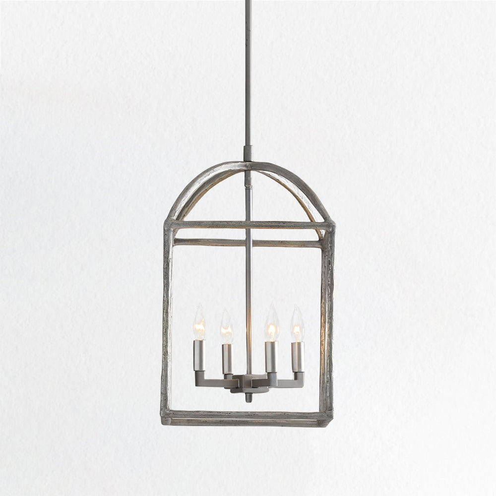 Modern Industrial Forged-Iron Pendant Light - Adjustable Height Hanging Light Fixtures, Suitable for Dining Room And Living Room