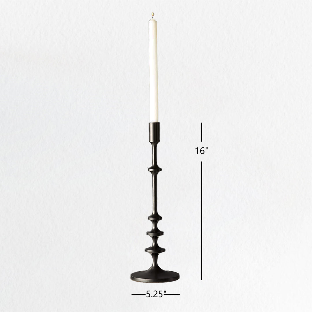 Modern Aluminum Taper Candle Holder with Powdercoated Finish - Elegant Candle Stand for Home Decor, Perfect for Living Room and Dining Room