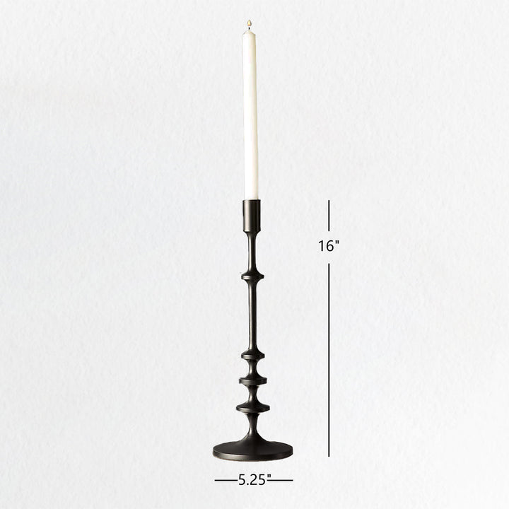 Modern Aluminum Taper Candle Holder with Powdercoated Finish - Elegant Candle Stand for Home Decor, Perfect for Living Room and Dining Room