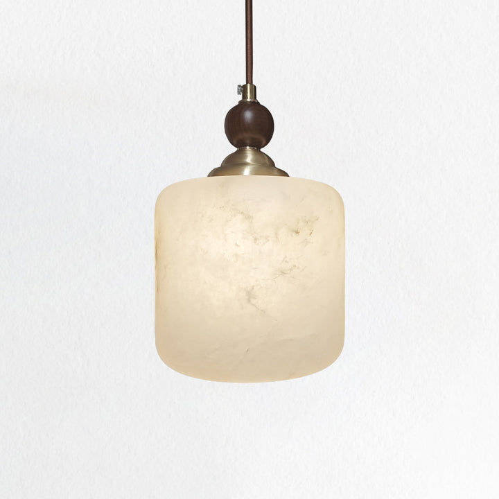 Alabaster Creative Square Pendant Light - Elegant Alabaster Lighting Fixture for Modern Home Decor