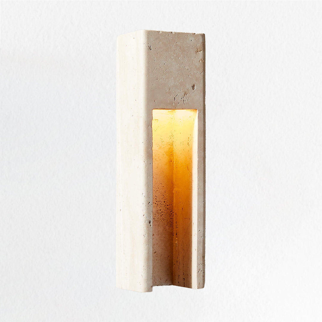 Travertine Polished Stainless Steel Canopy Indoor/Outdoor Sconce - Elegant Industrial Wall Lighting