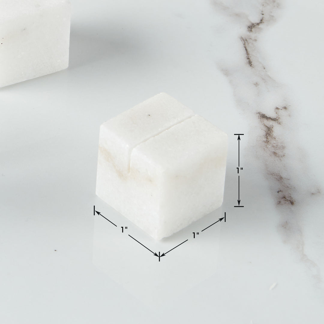 Handcrafted Set of 4 Elegant Polished White Marble Place Card Holders,Place Card Holders,wooden place card holders