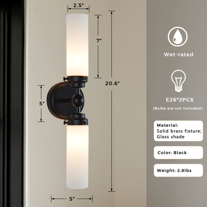 Spherical Steel Sconce - Modern Silhouette with Steel Construction and Spherical Detail - Stylish Bathroom Wall Lights and Contemporary Bathroom Sconces Modern