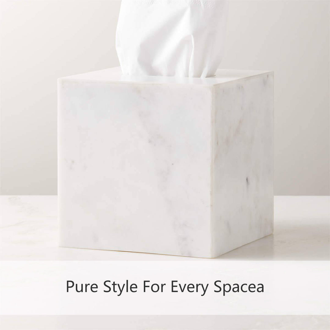 NeatEssence Marble Bath Accessories with Unique Design and Honed Smooth Finish for Elegant Bathroom Decor