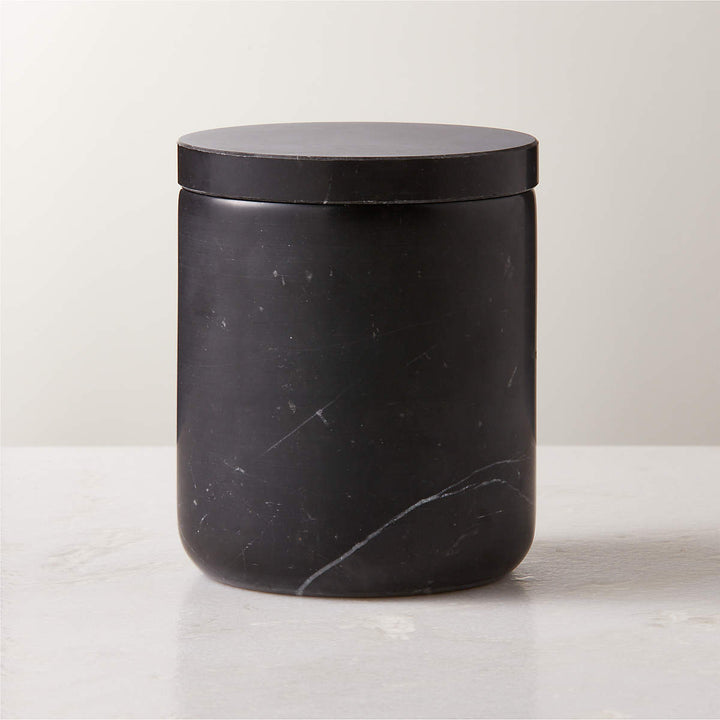 Handcrafted Black Marquina Marble Bath Accessories - Unique and Chic Bathroom Supplies for Elegant Decor