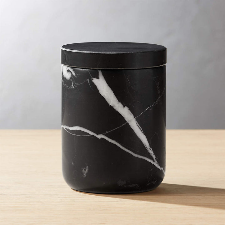 Handcrafted Black Marquina Marble Bath Accessories - Unique and Chic Bathroom Supplies for Elegant Decor