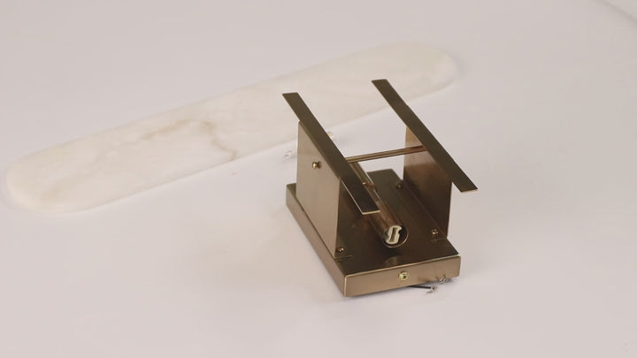 Alabaster Elegance Backplate Sconce - Elegant Alabaster Design with Stunning Finishes - Perfect for Bathroom Sconce