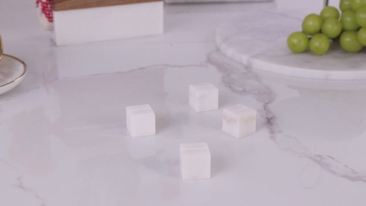 Handcrafted Set of 4 Elegant Polished White Marble Place Card Holders,Place Card Holders,wooden place card holders