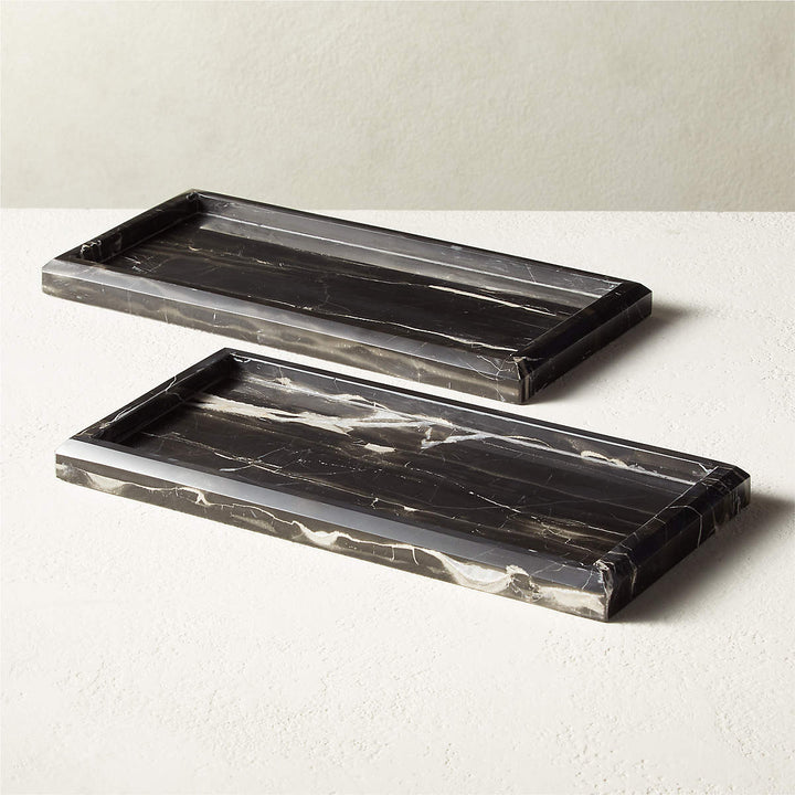 Vivienne Silver Dragan Marble Bath Accessories