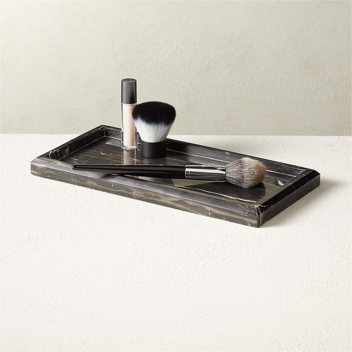 Vivienne Silver Dragan Marble Bath Accessories